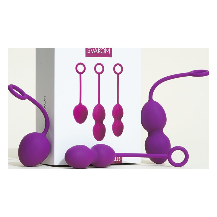 Boules de geisha noire argent - Smart Balls - Fun Factory